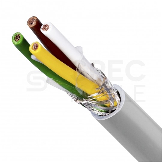 Kabel sterowniczy LIYCY 4x0,75mm2 szary 300/300V ekranowany olejoodporny linka Helukabel