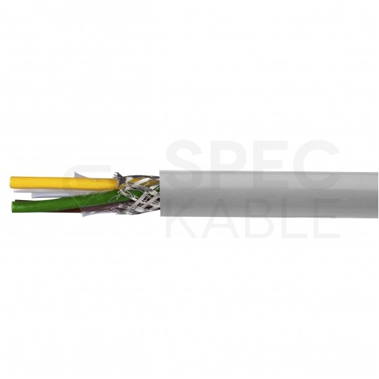 Kabel sterowniczy LIYCY 4x0,75mm2 szary 300/300V ekranowany olejoodporny linka Helukabel