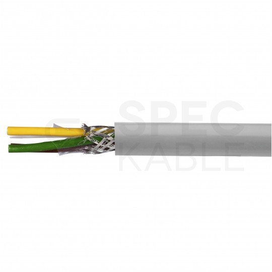 Kabel sterowniczy LIYCY 4x1mm2 szary 300/500V ekranowany linka Alantec