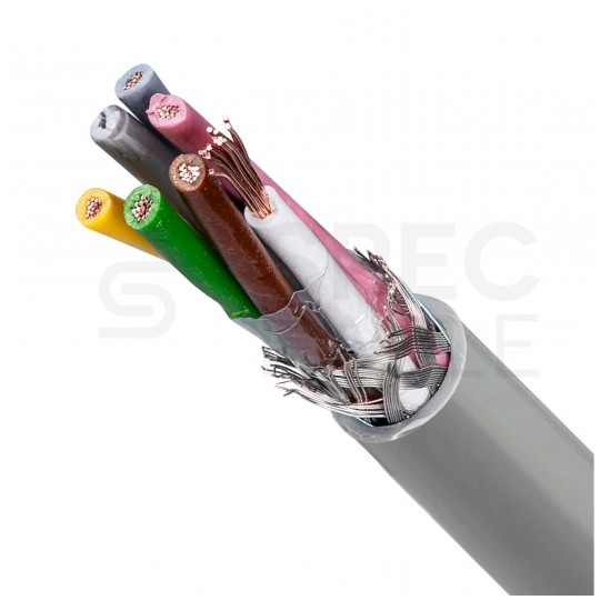 Kabel sterowniczy LIYCY 6x0,5mm2 szary 300/300V ekranowany olejoodporny linka Helukabel