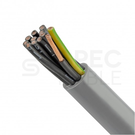 Kabel sterowniczy OPVC-JZ 12x1,5mm2 szary 300/500V numerowany olejoodporny linka TKD