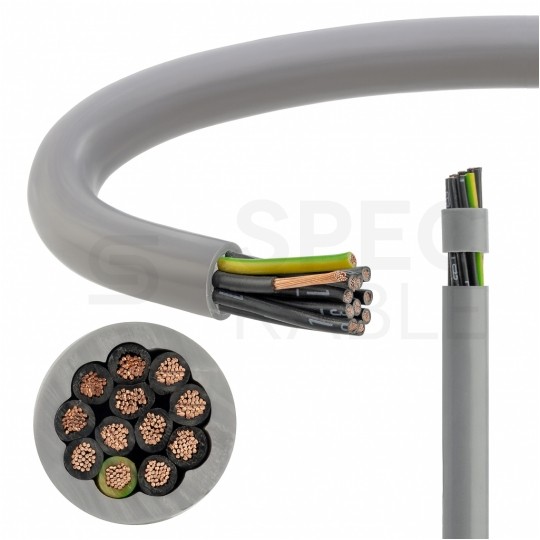 Kabel sterowniczy OPVC-JZ 12x1,5mm2 szary 300/500V numerowany olejoodporny linka TKD