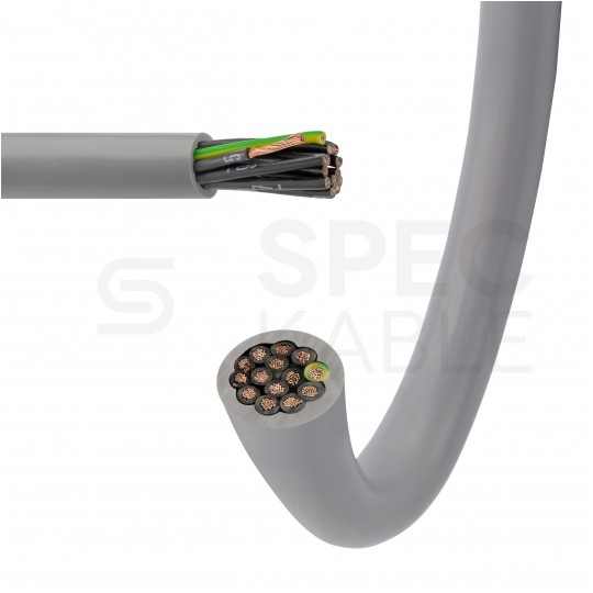 Kabel sterowniczy OPVC-JZ 14x1mm2 szary 300/500V numerowany olejoodporny linka TKD