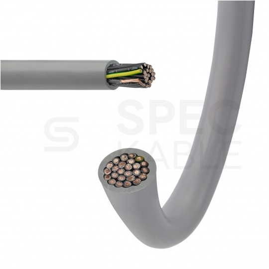 Kabel sterowniczy OPVC-JZ 20x1mm2 szary 300/500V numerowany olejoodporny linka TKD
