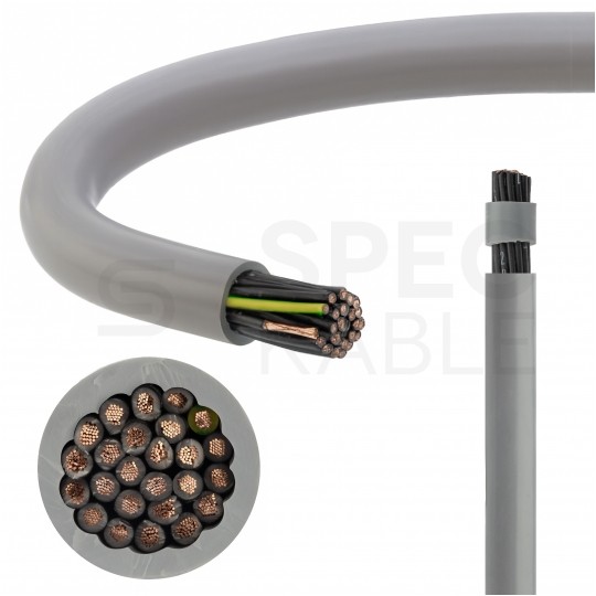 Kabel sterowniczy OPVC-JZ 20x1mm2 szary 300/500V numerowany olejoodporny linka TKD