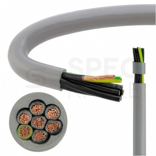 Kabel sterowniczy OPVC-JZ 7x1,5mm2 szary 300/500V numerowany olejoodporny linka TKD