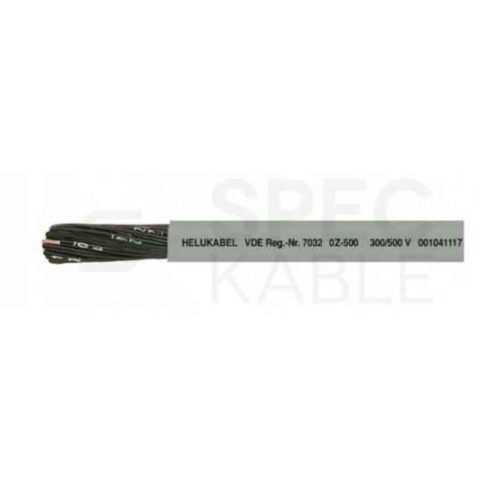 Kabel sterowniczy OZ-500 3x0,5mm2 szary 300/500V numerowany olejoodporny linka Helukabel