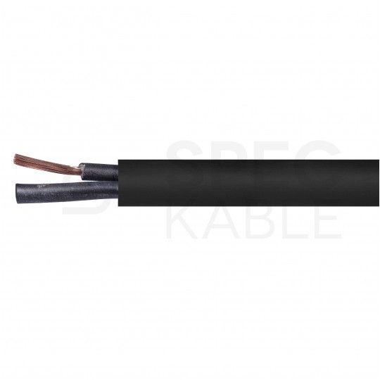 Kabel sterowniczy OZ-600 HMH 2x0,75mm2 czarny 0,6/1kV zewnętrzny bezhalogenowy numerowany olejoodporny Dca linka Helukabel