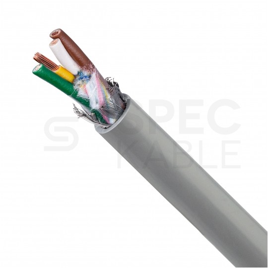 Kabel sterowniczy parowany BiT LIYCY-P 2x2x0,5mm2 szary 300/300V ekranowany olejoodporny linka Bitner