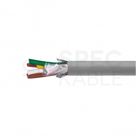 Kabel sterowniczy parowany BiT LIYCY-P 2x2x0,5mm2 szary 300/300V ekranowany olejoodporny linka Bitner