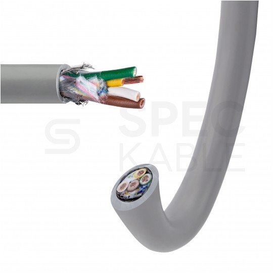 Kabel sterowniczy parowany BiT LIYCY-P 2x2x0,5mm2 szary 300/300V ekranowany olejoodporny linka Bitner