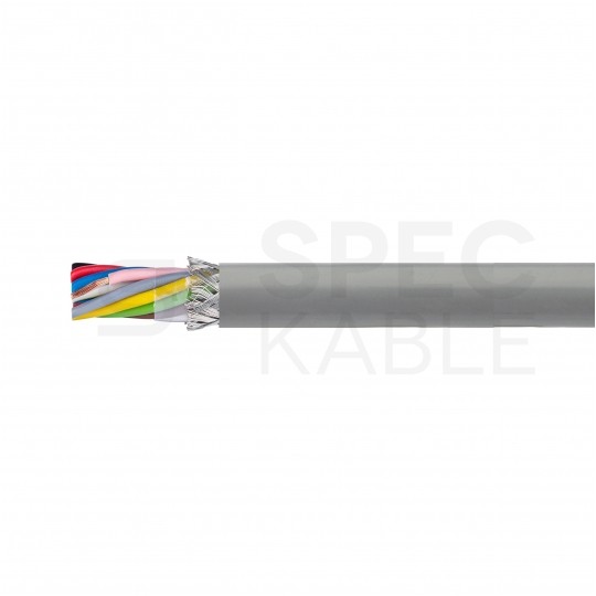 Kabel sterowniczy TECHNOTRONIK LIYCY 14x0,5mm2 szary 300/300V ekranowany olejoodporny linka Technokabel