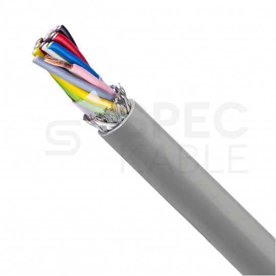 Kabel sterowniczy TECHNOTRONIK LIYCY 14x0,5mm2 szary 300/300V ekranowany olejoodporny linka Technokabel