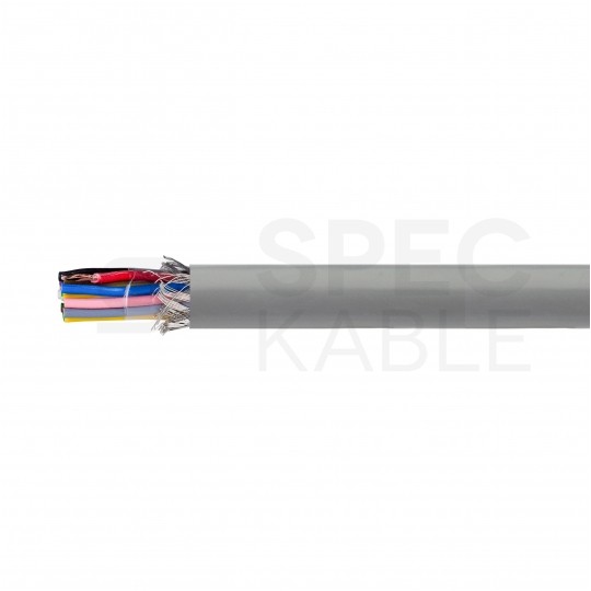 Kabel sterowniczy TECHNOTRONIK LIYCY 16x0,25mm2 szary 300/300V ekranowany olejoodporny linka Technokabel