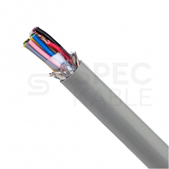 Kabel sterowniczy TECHNOTRONIK LIYCY 16x0,25mm2 szary 300/300V ekranowany olejoodporny linka Technokabel