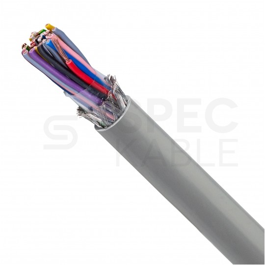 Kabel sterowniczy TECHNOTRONIK LIYCY 25x0,25mm2 szary 300/300V ekranowany olejoodporny linka Technokabel