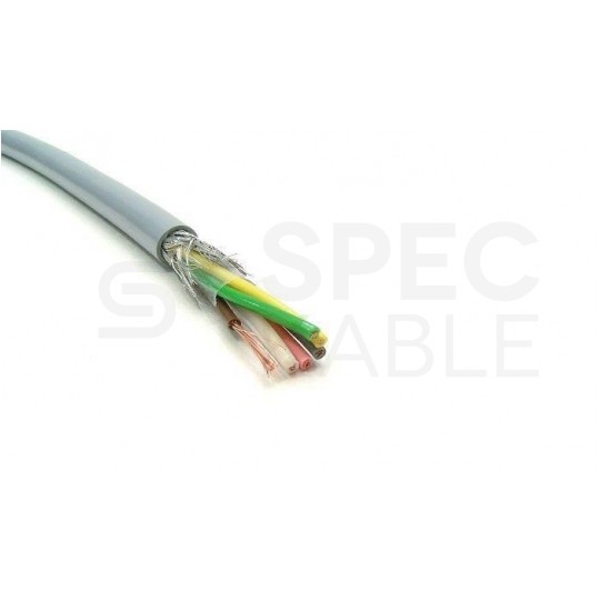 Kabel sterowniczy TECHNOTRONIK LIYCY 5x1mm2 szary 300/300V ekranowany olejoodporny linka Technokabel