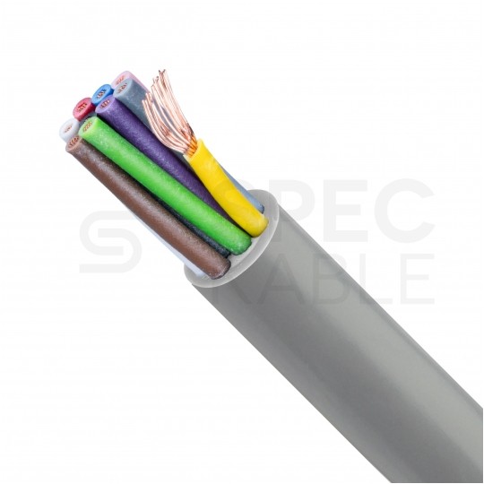 Kabel sterowniczy TECHNOTRONIK LIYY 10x0,25mm2 szary 300/300V olejoodporny linka Technokabel