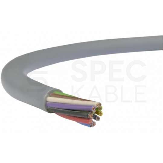 Kabel sterowniczy TECHNOTRONIK LIYY 14x0,5mm2 szary 300/300V olejoodporny linka Technokabel