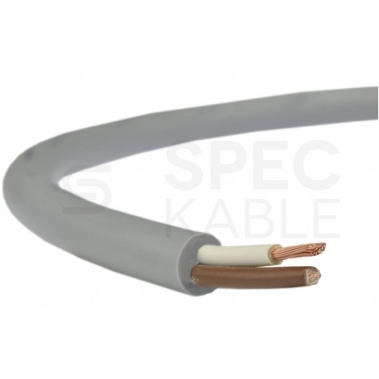 Kabel sterowniczy TECHNOTRONIK LIYY 2x0,25mm2 szary 300/300V olejoodporny linka Technokabel