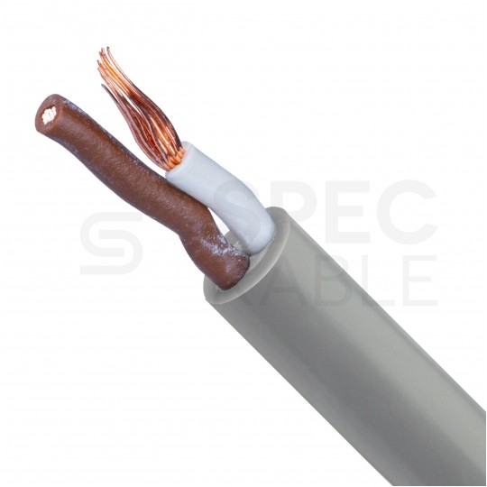 Kabel sterowniczy TECHNOTRONIK LIYY 2x0,34mm2 szary 300/300V olejoodporny linka Technokabel
