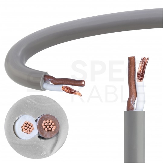 Kabel sterowniczy TECHNOTRONIK LIYY 2x0,34mm2 szary 300/300V olejoodporny linka Technokabel