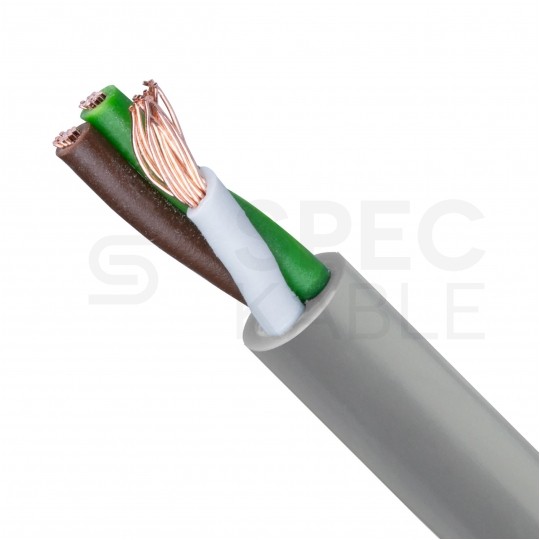 Kabel sterowniczy TECHNOTRONIK LIYY 3x0,14mm2 szary 300/300V olejoodporny linka Technokabel