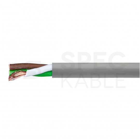 Kabel sterowniczy TECHNOTRONIK LIYY 3x0,25mm2 szary 300/300V olejoodporny linka Technokabel