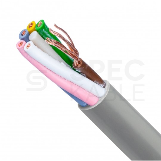 Kabel sterowniczy TECHNOTRONIK LIYY 6x0,25mm2 szary 300/300V olejoodporny linka Technokabel