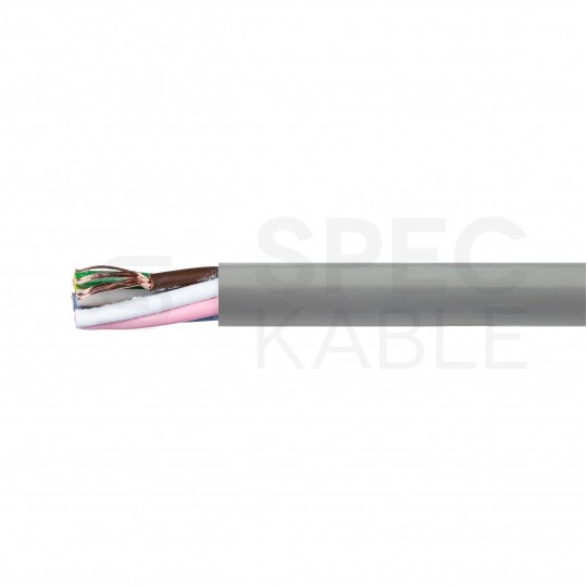 Kabel sterowniczy TECHNOTRONIK LIYY 6x0,34mm2 szary 300/300V olejoodporny linka Technokabel