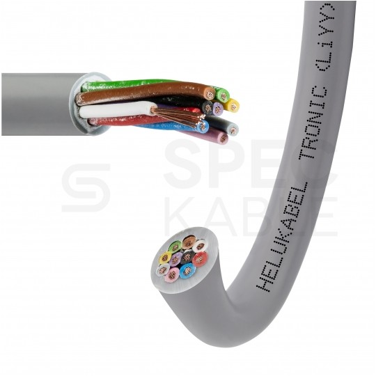 Kabel sterowniczy TRONIC LIYY 10x0,5mm2 szary 500V olejoodporny linka Helukabel