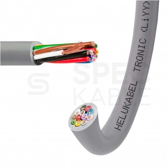 Kabel sterowniczy TRONIC LIYY 12x0,5mm2 szary 500V olejoodporny linka Helukabel
