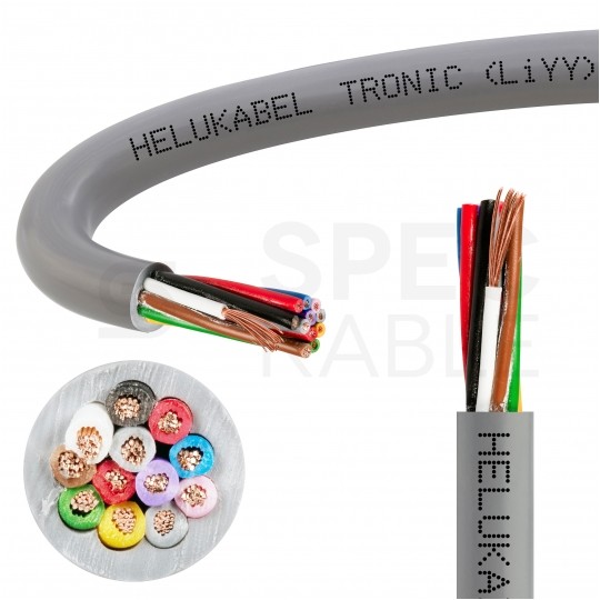 Kabel sterowniczy TRONIC LIYY 12x0,5mm2 szary 500V olejoodporny linka Helukabel