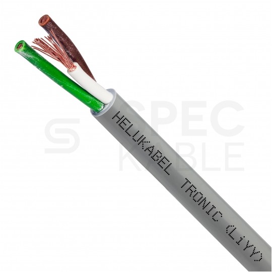 Kabel sterowniczy TRONIC LIYY 3x0,14mm2 szary 350V olejoodporny linka Helukabel