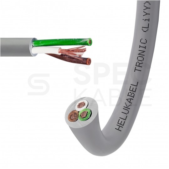 Kabel sterowniczy TRONIC LIYY 3x0,25mm2 szary 500V olejoodporny linka Helukabel