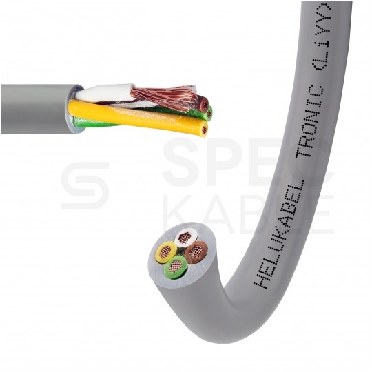 Kabel sterowniczy TRONIC LIYY 4x0,14mm2 szary 350V olejoodporny linka Helukabel