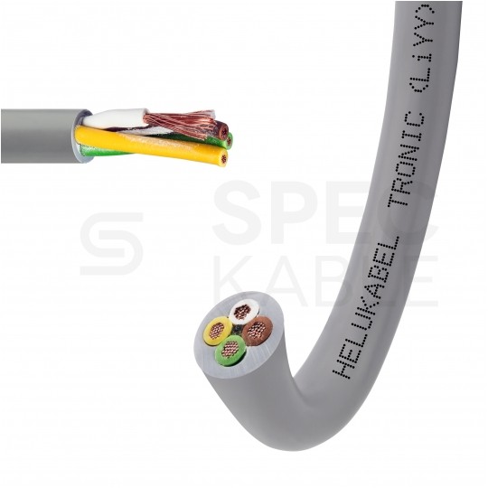 Kabel sterowniczy TRONIC LIYY 4x0,75mm2 szary 500V olejoodporny linka Helukabel