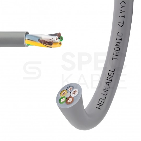 Kabel sterowniczy TRONIC LIYY 5x0,75mm2 szary 500V olejoodporny linka Helukabel