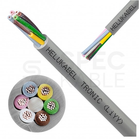 Kabel sterowniczy TRONIC LIYY 6x0,25mm2 szary 300/500V olejoodporny linka Helukabel