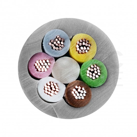 Kabel sterowniczy TRONIC LIYY 6x0,25mm2 szary 500V olejoodporny linka Helukabel