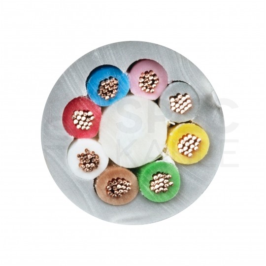 Kabel sterowniczy TRONIC LIYY 8x0,75mm2 szary 500V olejoodporny linka Helukabel