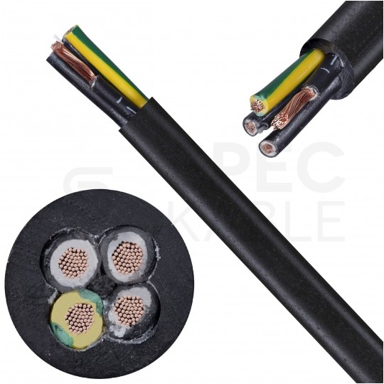 Kabel sterowniczy ziemny BiT 1000 FR 4x1,5mm2 czarny 0,6/1kV zasilający numerowany olejoodporny linka Bitner