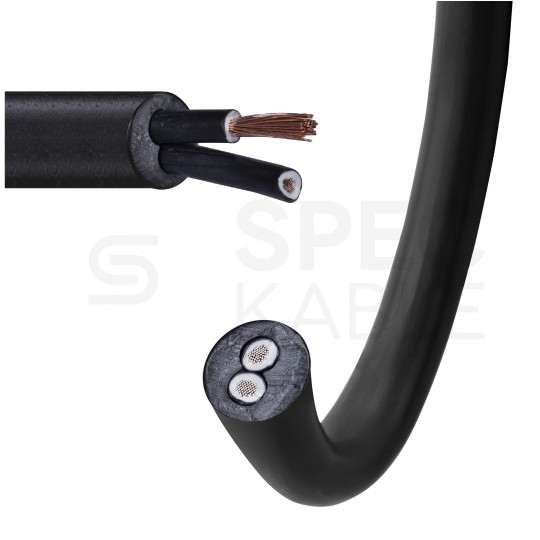 Kabel sterowniczy ziemny BiT 1000 H 2x2,5mm2 czarny 0,6/1kV zasilający numerowany bezhalogenowy Cca linka Bitner