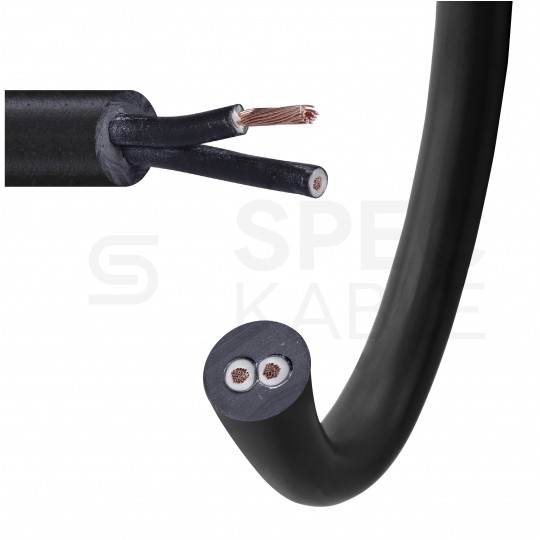 Kabel sterowniczy ziemny BiT 500 Black FR 2x0,75mm2 czarny 300/500V zasilający numerowany olejoodporny linka Bitner