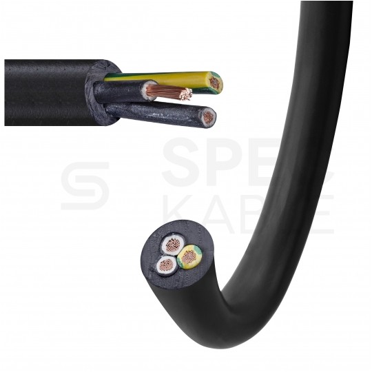 Kabel sterowniczy ziemny BiT 500 Black FR 3x1,5mm2 czarny 300/500V zasilający numerowany olejoodporny linka Bitner