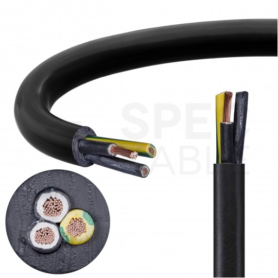 Kabel sterowniczy ziemny BiT 500 Black FR 3x1,5mm2 czarny 300/500V zasilający numerowany olejoodporny linka Bitner