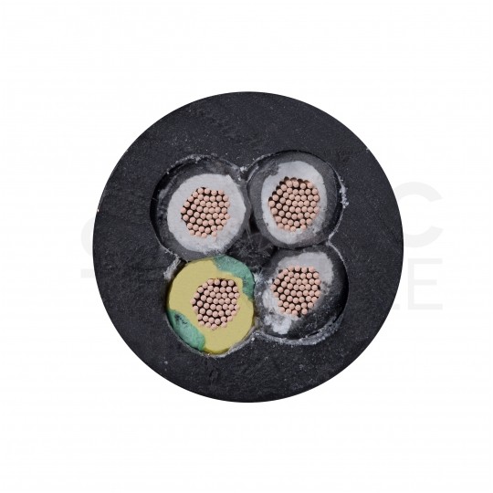 Kabel sterowniczy ziemny BiT 500 Black FR 4x2,5mm2 czarny 300/500V zasilający numerowany olejoodporny linka Bitner