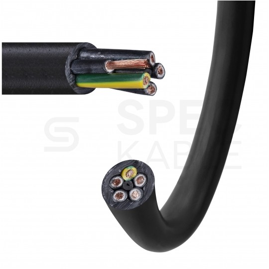 Kabel sterowniczy ziemny BiT 500 Black FR 5x0,75mm2 czarny 300/500V zasilający numerowany olejoodporny linka Bitner