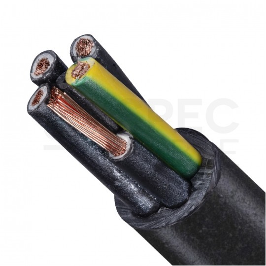 Kabel sterowniczy ziemny BiT 500 Black FR 5x1,5mm2 czarny 300/500V zasilający numerowany olejoodporny linka Bitner