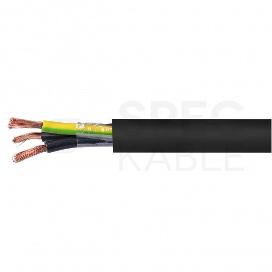 Kabel sterowniczy ziemny DPCFlex 500 FR BK 3x1,5mm2 czarny 300/500V zasilający numerowany olejoodporny linka Drutplast